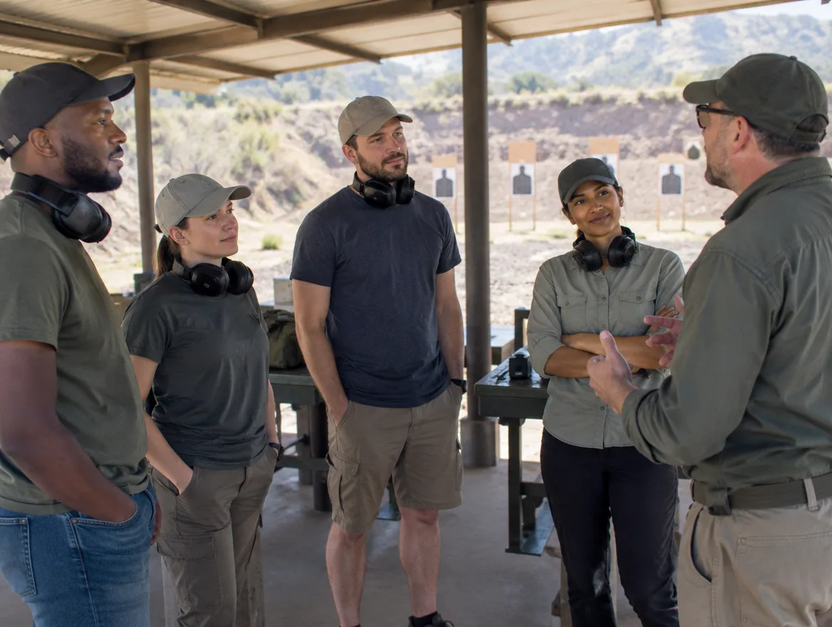 Firearm training at Range Connect