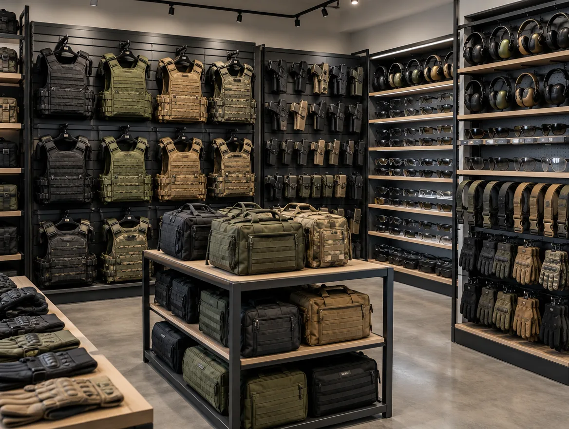 Range shop at the shooting range